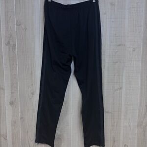 Adidas Training Track Pants Mens Large Black Primegreen Zip Ankle EUC